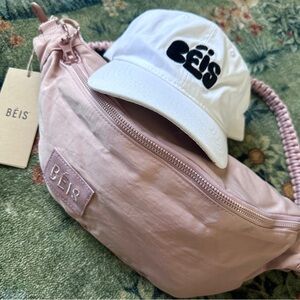 BEIS “The Pack” in Atlas Pink + Cap